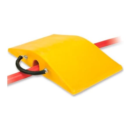 Justrite Cable Protector, 6 in H, 30 in L, 18-1/4 in W, 1 Channel, Polyurethane, Yellow COP2200-4.5